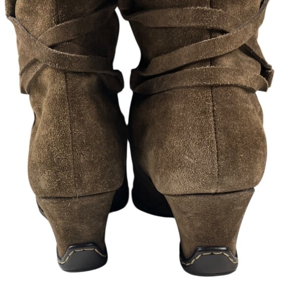 Sofft Modena III Brown Suede Leather Upper Knee High Boots Size 7 M Cowgirl - Picture 8 of 16